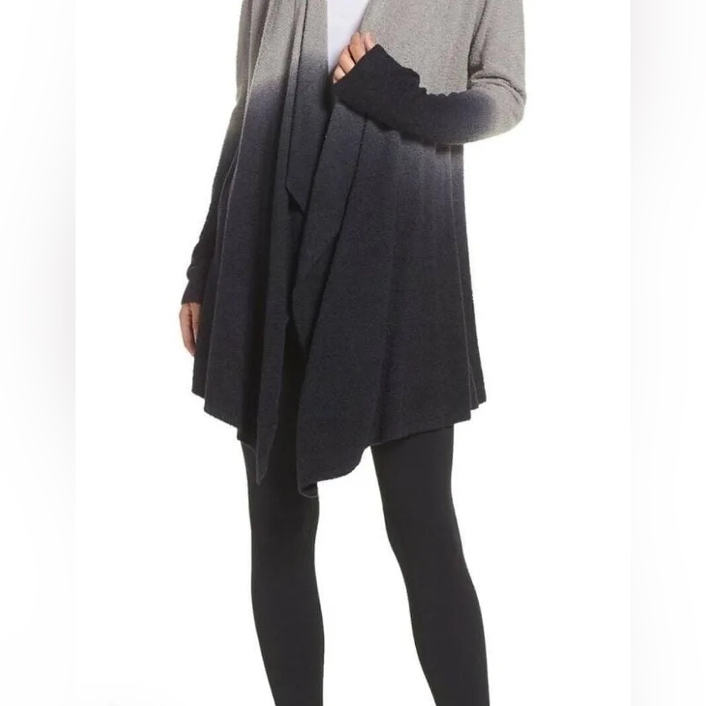 Barefoot Dreams Ombre Cardigan Black/Pewter Ombré